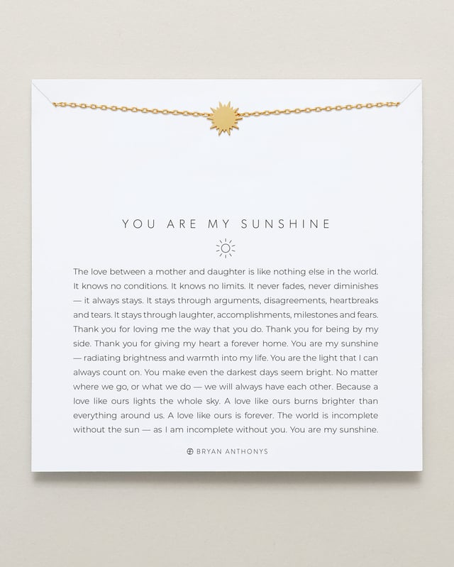You Are My Sunshine Icon Necklace