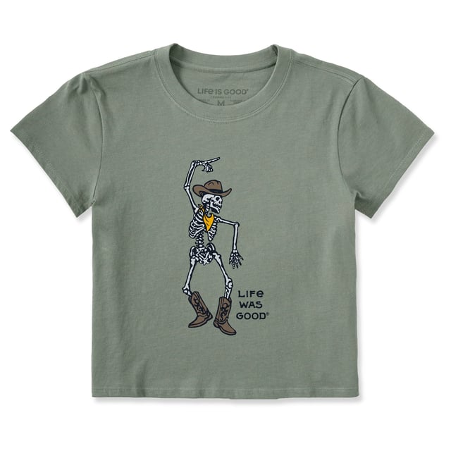 Women's Skeleton Cowboy Dance Crusher-LITE Shrunken Tee