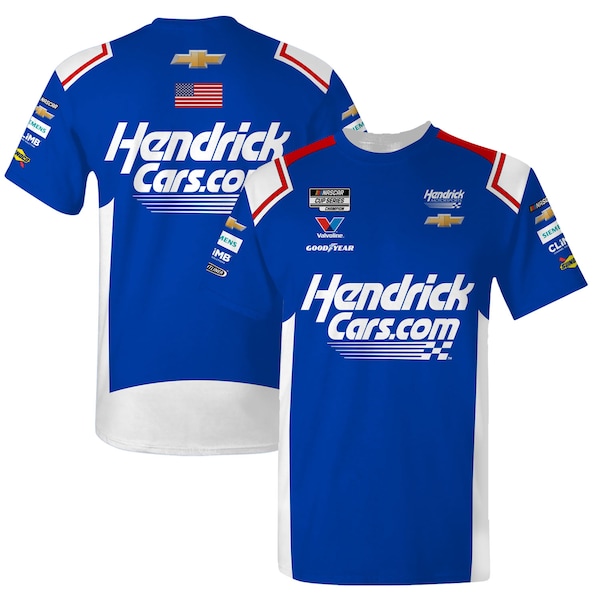 Men's Kyle Larson  Hendrick Motorsports Team Collection Blue Hendrickcars.com Uniform T-Shirt