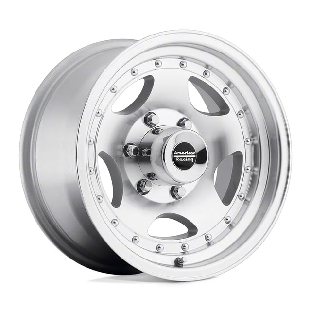 American Racing AR23 Machined Wheel; 15x8; -19mm Offset; 5x114.3mm Bolt Pattern; 83.06mm Hub Bore