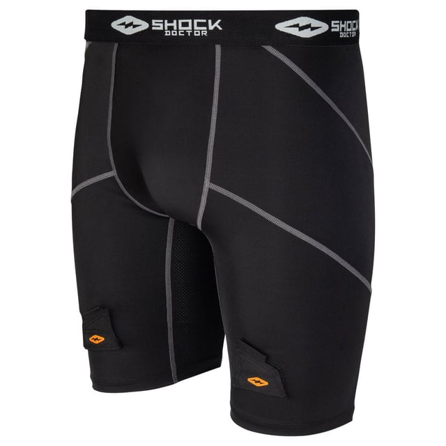 Shock Doctor Adult Compression Hockey Short w/Bioflex Cup