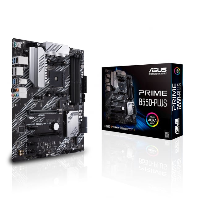 ASUS PRIME B550-PLUS AMD B550 Socket AM4 ATX DDR4-SDRAM Motherboard