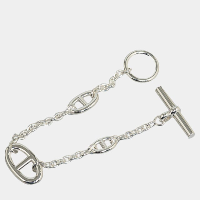Hermes Silver Chain D'Ancre Bracelet
