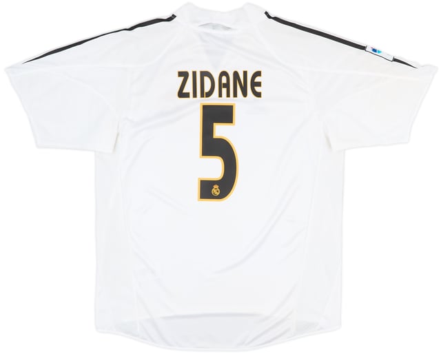 2004-05 Real Madrid Home Shirt Zidane #5 - 10/10 - (L)