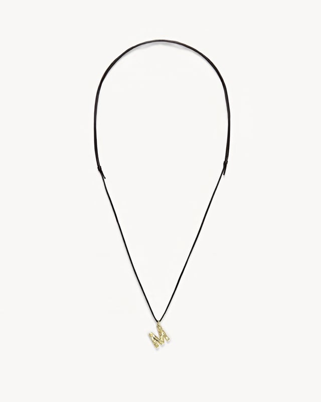 Monogram Necklace in Gold