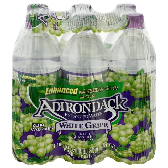 Adirondack White Grape Enhanced Water 6 ea - 101.4 FZ 4 Pack