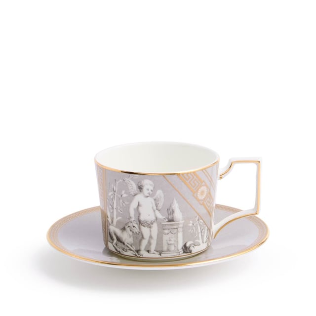 Renaissance Grey Teacup Saucer