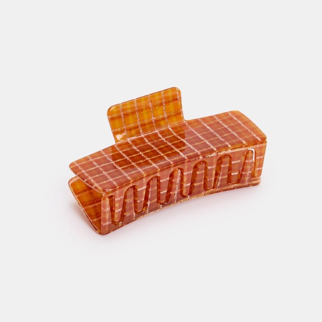 Box Claw in Caramel Plaid