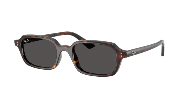RAY-BAN RB4455 Zuri Bio-Based Havana - Unisex Sunglasses, Dark Grey Lens