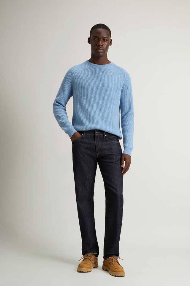 Stretch Denim Jeans - Men - Blue