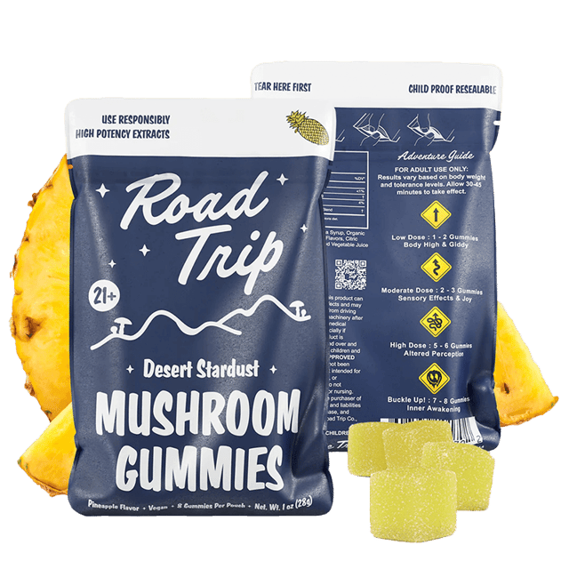 Desert Stardust Magic Mushroom Gummies - Pineapple - Road Trip