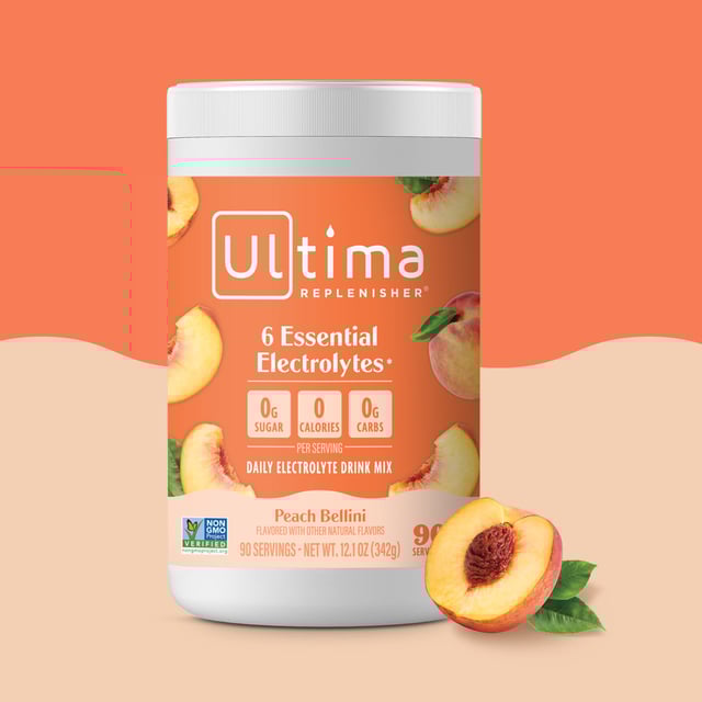 Peach Bellini Mocktini electrolyte drink mix
