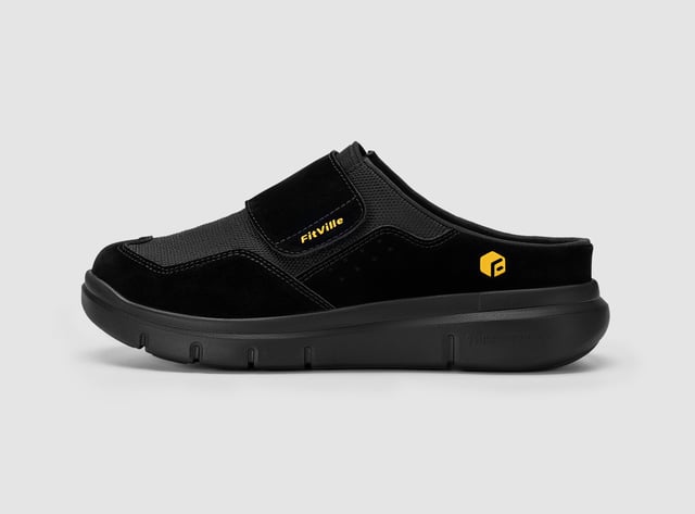 FitVille Men's EasyTop Diabetic Slipper V3