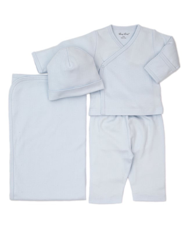 Kissy Pointelle Blue Bundle Set