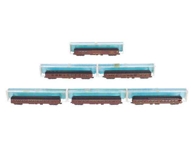 Rivarossi N Scale Pennnsylvania Passenger Coach Cars (Set of 6) EX/Box