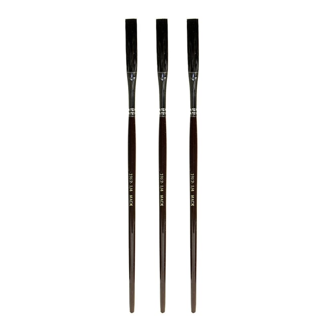 Andrew Mack Series 1962 One Stroke Brush 1/4 in., Pack of 3 (PK3-1962-1/4)