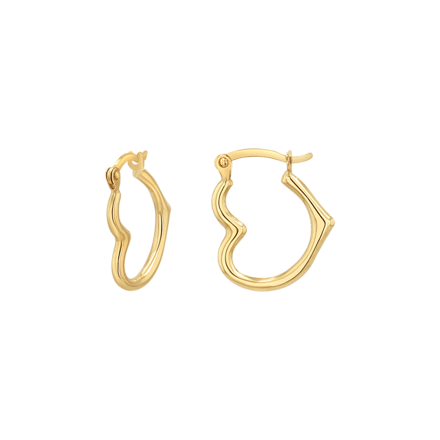 Heart Hoop Earrings