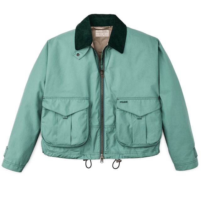 Women's Aviator Cloth Short Work Jacket - Deep Sea