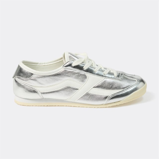 &me Women's Slimline Sneakers - Antique Silver