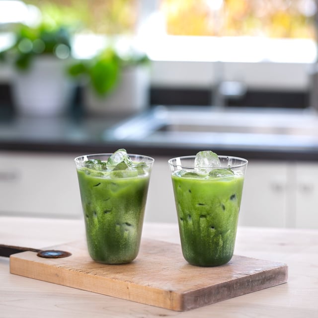 Perfect Matcha Latte Glass (Set of two)