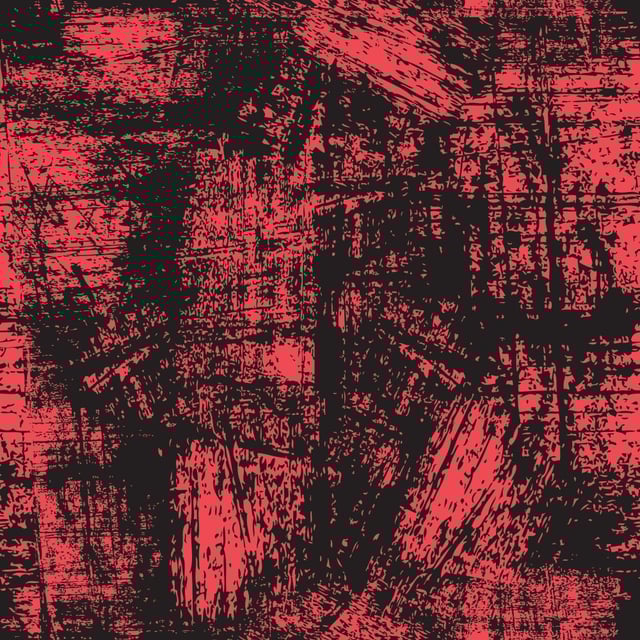 Grunge Fabric - Red on Black