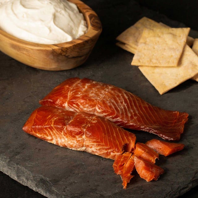 Sweet & Savory Smoked Sockeye Salmon Strips