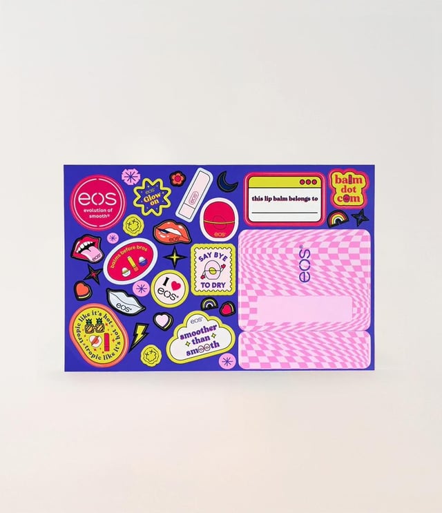 Lip Balm Sticker Sheet by eos