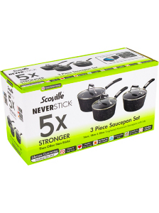 Scoville Neverstick 3 Piece Saucepan Set