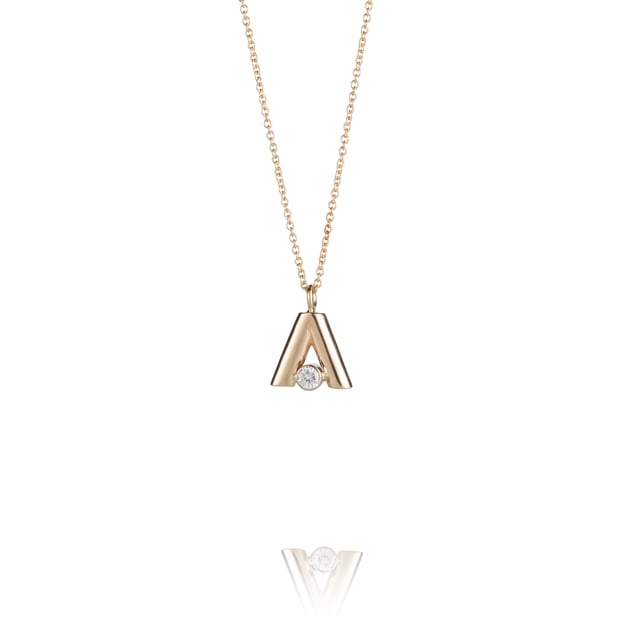 VADABET DIAMOND INITIAL CHARM