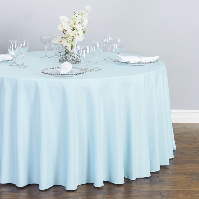 108 in. Round Polyester Tablecloth (20 Colors)