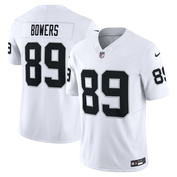 Nike Brock Bowers Las Vegas Raiders White  Vapor F.U.S.E. Limited Jersey