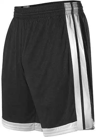 Alleson Athletic 538PW Womens Single Ply Basketball Short - Black White