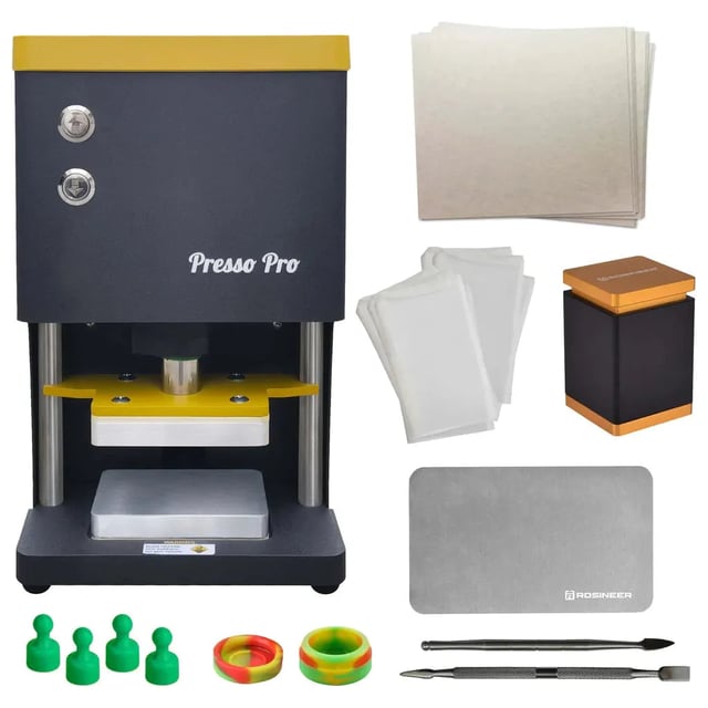 Rosineer Presso Pro 1 Ton Electric Rosin Press Bundle