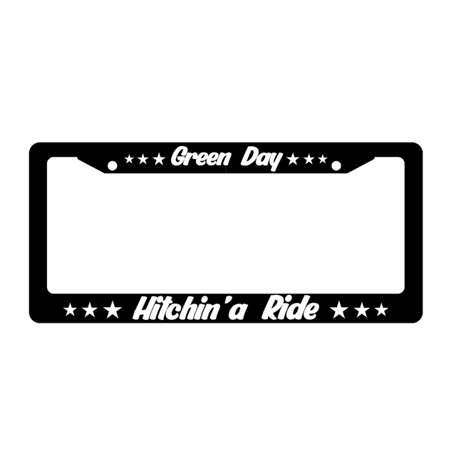Hitchin' A Ride License Plate Frame