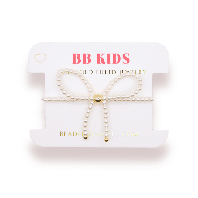 Pearl Bow Bracelet (Kids Size)