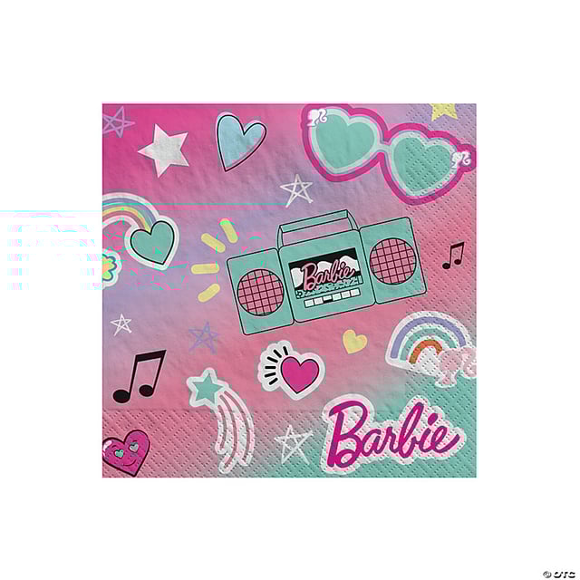 Barbie<sup>®</sup> Dream Together Party Paper Beverage Napkins - 16 Pc.
