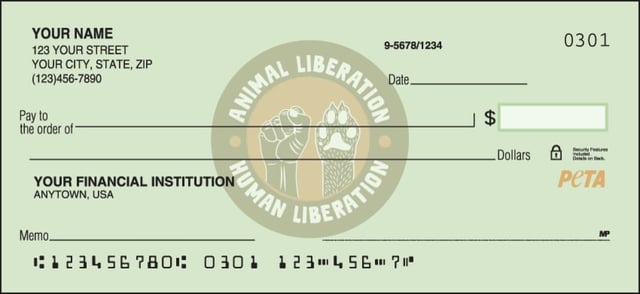 PETA Animal Liberation Checks