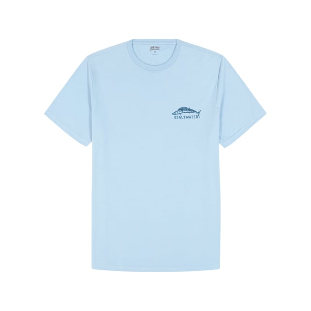 SALTWATER SHORT SLEEVE GRAPHIC TEE - PLACID BLUE