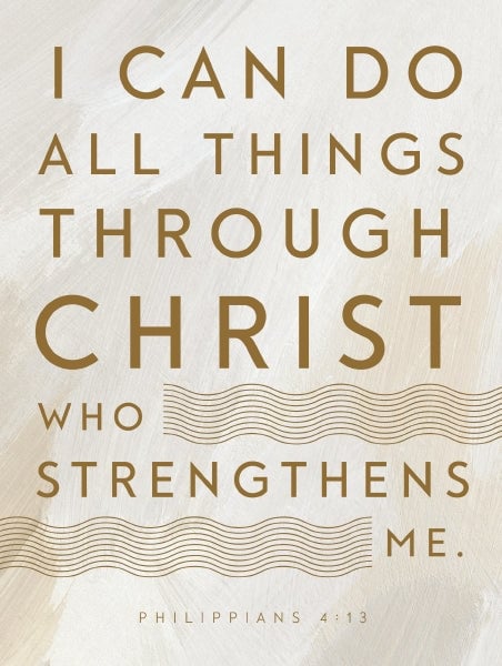 Philippians 4:13 Scripture Journal, Hardcover, Gray & Tan