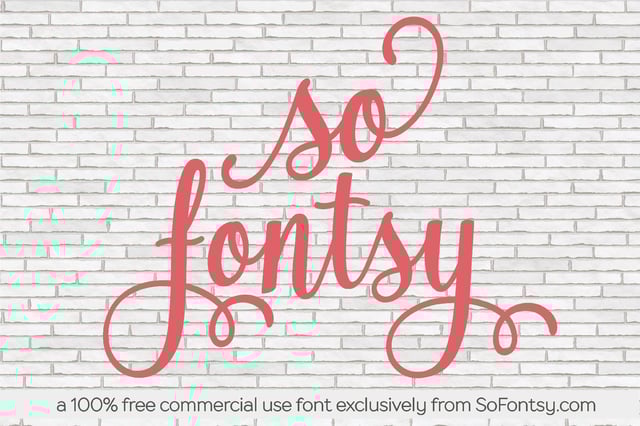 The So Fontsy Free Font: So Fontsy Exclusive