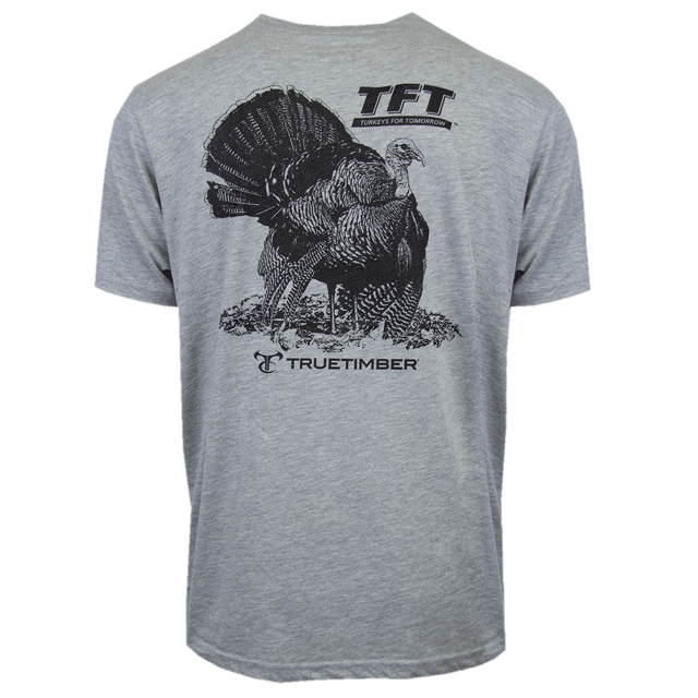 Turkeys for Tomorrow Tee - Heather Gray