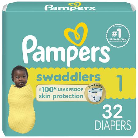 Pampers Swaddlers Diapers Jumbo Size 1