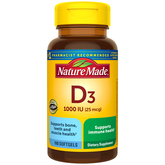 Vitamin D3 1000 IU (25 mcg) Softgels
