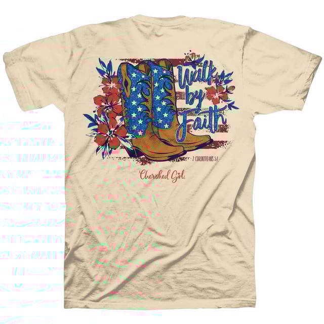 Cherished Girl Womens T-Shirt Boots
