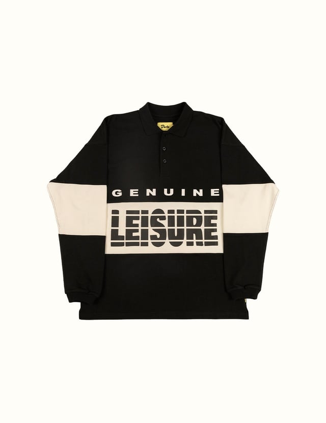 Genuine Leisure Rugby Polo - Black