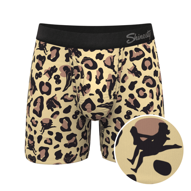 Ball Hammock® Pouch Underwear With Fly | Naughty Cheetah Print