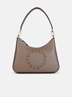 SMALL 'LOGO' SHOULDER BAG IN BEIGE 'ALTER MAT'
