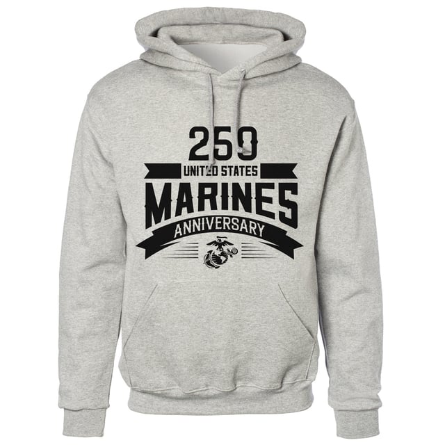 USMC 250th Anniversary Ribbon Hoodie