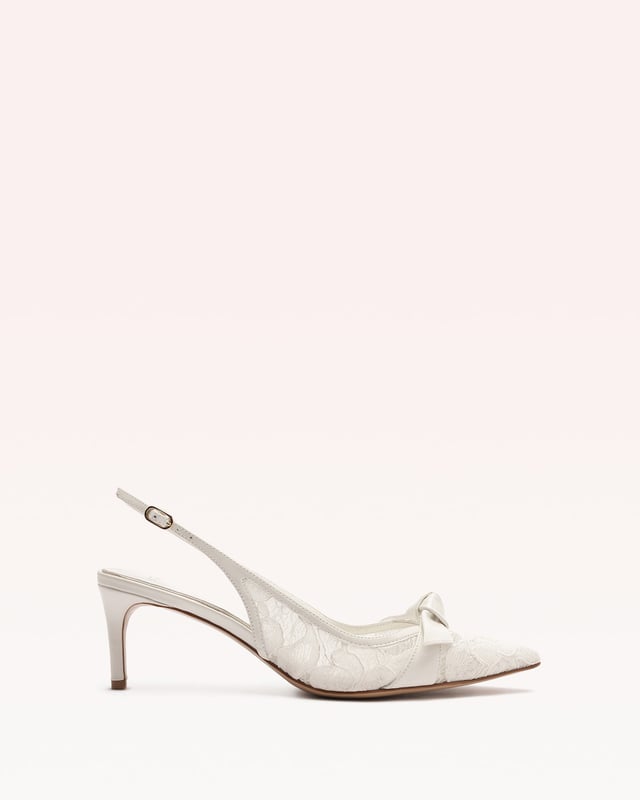 Clarita Classic Slingback 60 Off White
