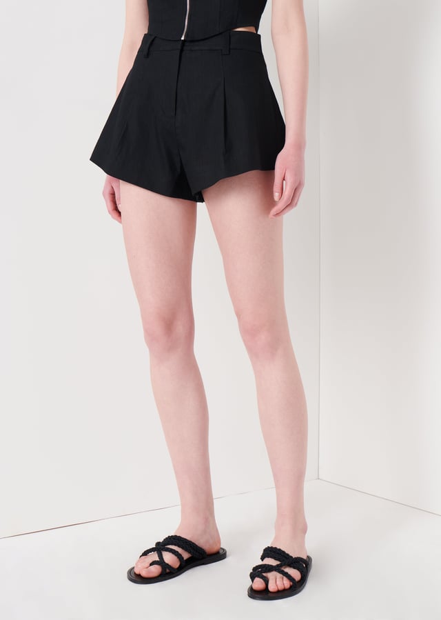 Vadella A-Line Shorts - Black